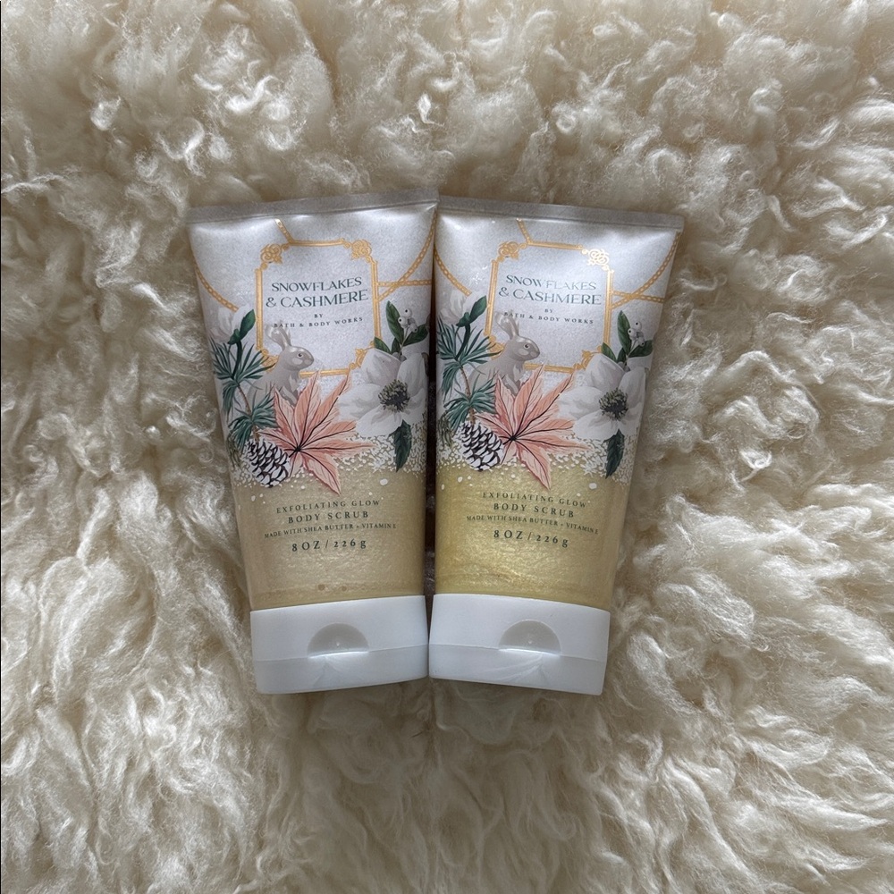 New BBW Snowflakes & Cashmere Exfoliating Body Scrubs